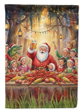 Load image into Gallery viewer, Cajun Santa Claus Crawfish Boil Christmas House Flag