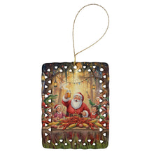 Load image into Gallery viewer, Cajun Santa Claus Crawfish Boil Christmas Porcelain Ornament