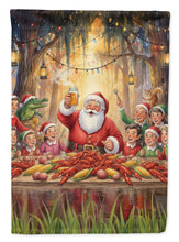 Load image into Gallery viewer, Cajun Santa Claus Crawfish Boil Christmas Garden Flag