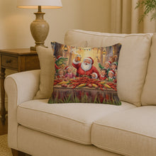 Load image into Gallery viewer, Cajun Santa Claus Crawfish Boil Christmas Throw Pillow