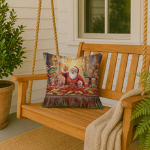 Load image into Gallery viewer, Cajun Santa Claus Crawfish Boil Christmas Throw Pillow
