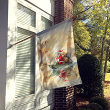Load image into Gallery viewer, Cajun Santa Claus Delivering Gifts by Airboat Christmas House Flag