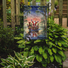 Load image into Gallery viewer, Cajun Santa Claus in the Bayou Christmas Parade Christmas Garden Flag
