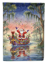 Load image into Gallery viewer, Cajun Santa Claus in the Bayou Christmas Parade Christmas Garden Flag
