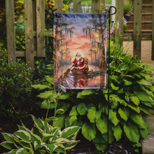 Load image into Gallery viewer, Cajun Santa Claus in the Pirogue Christmas Garden Flag
