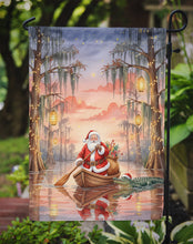 Load image into Gallery viewer, Cajun Santa Claus in the Pirogue Christmas Garden Flag