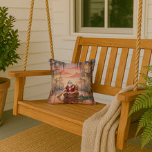 Load image into Gallery viewer, Cajun Santa Claus in the Pirogue Christmas Throw Pillow