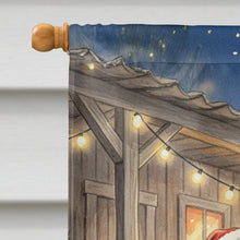 Load image into Gallery viewer, Cajun Santa Claus Playing Zydeco Christmas House Flag