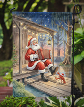 Load image into Gallery viewer, Cajun Santa Claus Playing Zydeco Christmas Garden Flag