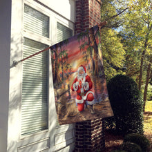 Load image into Gallery viewer, Cajun Santa Claus with Crawfish Christmas House Flag