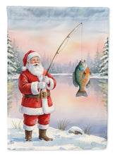 Load image into Gallery viewer, Fishing Santa Claus with Bluegill Christmas Garden Flag