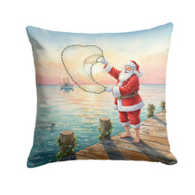 Load image into Gallery viewer, Fishing Santa Claus with Castnet Christmas Throw Pillow