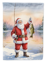 Load image into Gallery viewer, Fishing Santa Claus with Smallmouth Bass Christmas House Flag