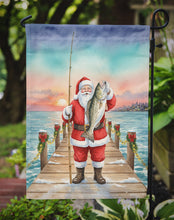 Load image into Gallery viewer, Fishing Santa Claus with Speckled Trout Christmas Garden Flag