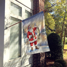 Load image into Gallery viewer, Fishing Santa Claus with Striped Bass Christmas House Flag
