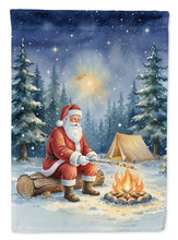 Load image into Gallery viewer, Santa Claus Camping by the Fire Christmas Garden Flag