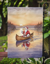 Load image into Gallery viewer, Santa Claus Canoeing at Sunset Christmas Garden Flag
