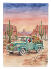 Load image into Gallery viewer, Santa Claus Delivering Gifts in an Old Pickup  Christmas House Flag