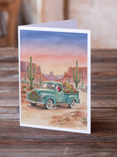 Load image into Gallery viewer, Santa Claus Delivering Gifts in an Old Pickup  Christmas Greeting Cards Pack of 8