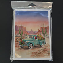 Load image into Gallery viewer, Santa Claus Delivering Gifts in an Old Pickup  Christmas Greeting Cards Pack of 8