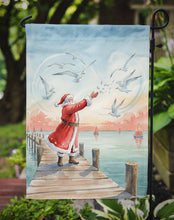 Load image into Gallery viewer, Santa Claus Feeding the Seagulls Christmas Garden Flag