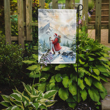 Load image into Gallery viewer, Santa Claus Hiking in the Mountains Christmas Garden Flag