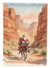 Load image into Gallery viewer, Santa Claus in the Desert Canyon Christmas Garden Flag