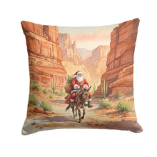 Load image into Gallery viewer, Santa Claus in the Desert Canyon Christmas Throw Pillow