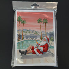Load image into Gallery viewer, Santa Claus in Palm Springs Christmas Greeting Cards Pack of 8