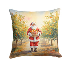 Load image into Gallery viewer, Santa Claus in the Orange Grove Christmas Throw Pillow