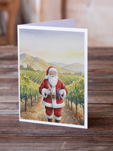 Load image into Gallery viewer, Santa Claus in the Vineyard Christmas Greeting Cards Pack of 8