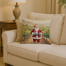 Load image into Gallery viewer, Santa Claus in the Vineyard Christmas Throw Pillow