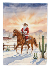 Load image into Gallery viewer, Santa Claus on Horseback at the Ranch Christmas House Flag