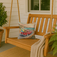 Load image into Gallery viewer, Santa Claus on Route 1 Christmas Throw Pillow