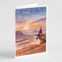 Load image into Gallery viewer, Santa Claus on the Red Rocks Christmas Greeting Cards Pack of 8