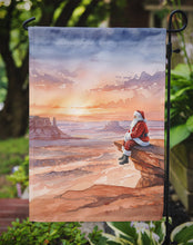 Load image into Gallery viewer, Santa Claus on the Red Rocks Christmas Garden Flag