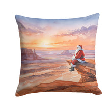 Load image into Gallery viewer, Santa Claus on the Red Rocks Christmas Throw Pillow