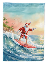 Load image into Gallery viewer, Santa Claus Surfing the Pacific Christmas House Flag