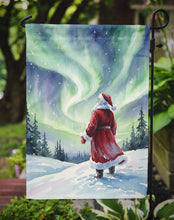 Load image into Gallery viewer, Santa Claus Watching the Northern Lights Christmas Garden Flag