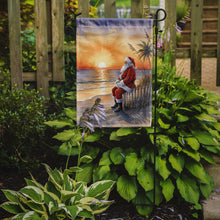 Load image into Gallery viewer, Santa Claus Watching the Sunset Christmas Garden Flag