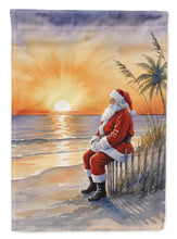 Load image into Gallery viewer, Santa Claus Watching the Sunset Christmas Garden Flag