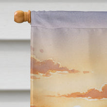 Load image into Gallery viewer, Santa Claus Watching the Sunset on the Prairie Christmas House Flag