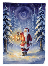 Load image into Gallery viewer, Santa Claus with a Lantern in the Woods Christmas Garden Flag