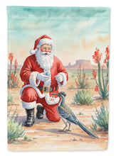 Load image into Gallery viewer, Santa Claus with a Roadrunner Christmas House Flag