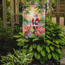 Load image into Gallery viewer, Santa Claus with Flamingos Christmas Garden Flag