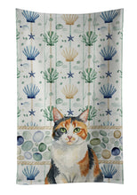 Load image into Gallery viewer, Calico Cat Coastal Sea Glass Kitchen Towel