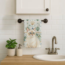 Load image into Gallery viewer, Cream Point Cat Coastal Sea Glass Kitchen Towel