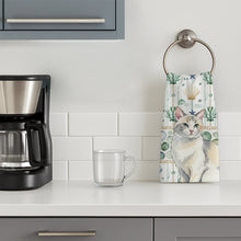 Load image into Gallery viewer, Dilute Calico Cat Coastal Sea Glass Kitchen Towel