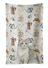 Load image into Gallery viewer, Dilute Calico Cat Coffee Time Kitchen Towel