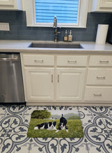 Load image into Gallery viewer, Let's Play Border Collie Machine Washable Memory Foam Mat FRF0014RUG
